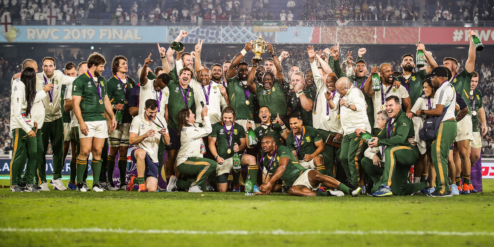 UPDATED RWC winning Springboks arrival in South Africa SA Rugby