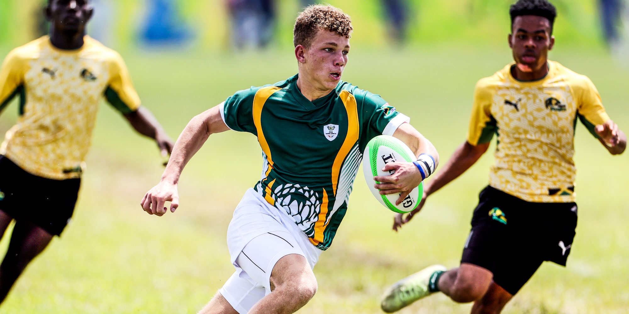 Luan Giliomee on the attack against Jamaica.