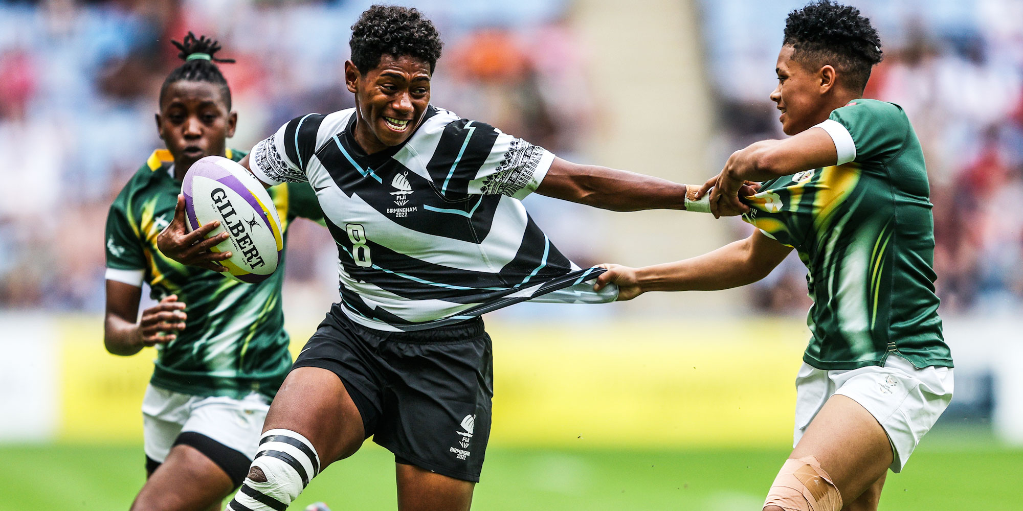 Fijiana on the attack against the SA Women.