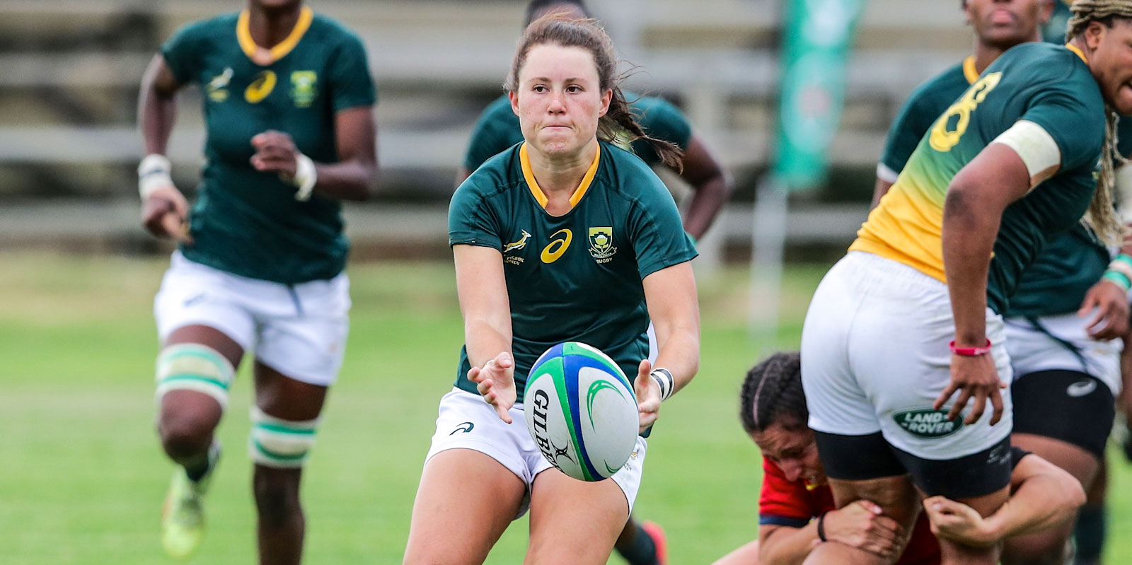Tayla Kinsey played in the 2014 Rugby World Cup.