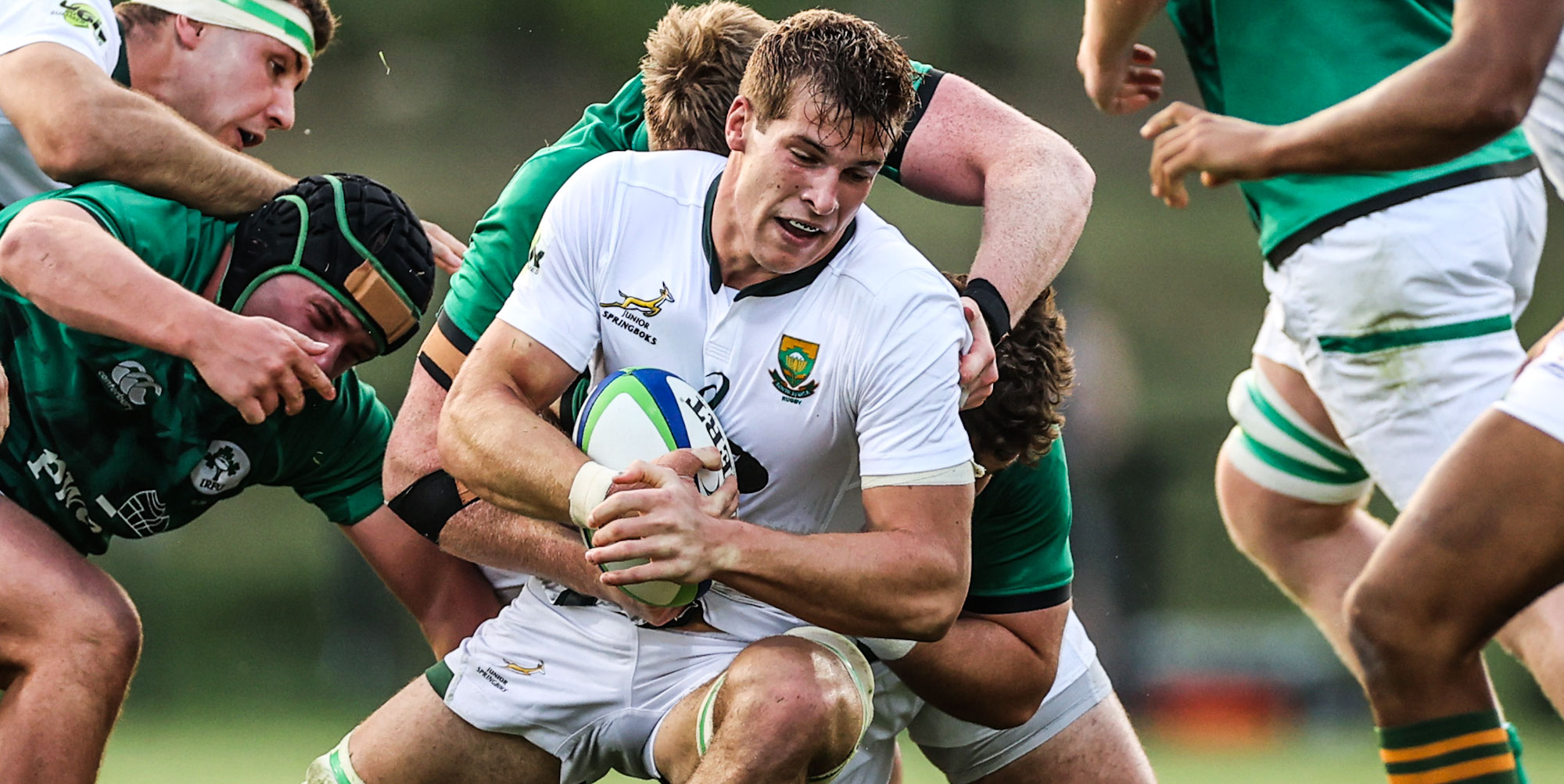 Cameron Hanekom in action against Ireland.