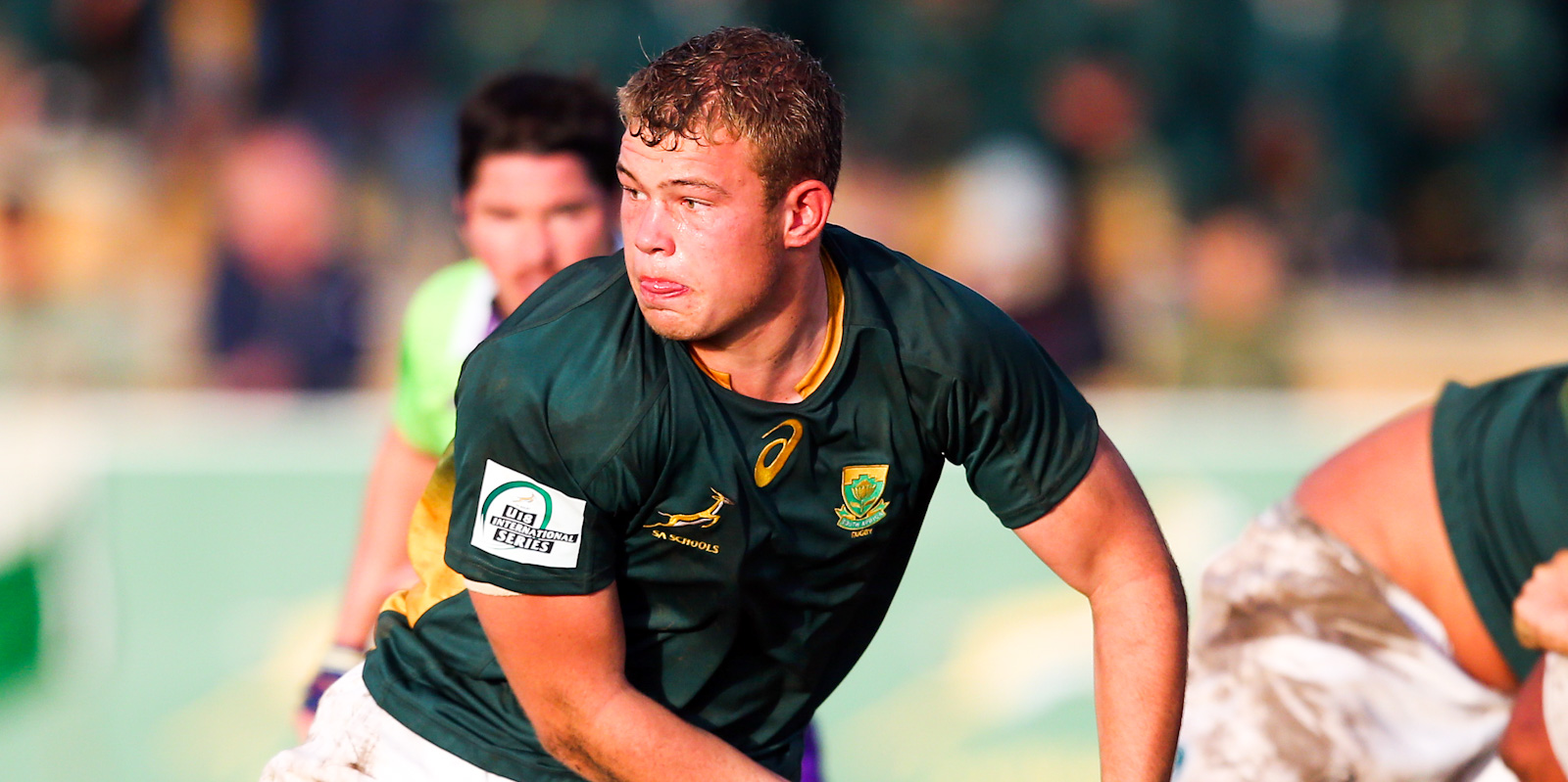 George Cronje on attack in the U18 International Series.