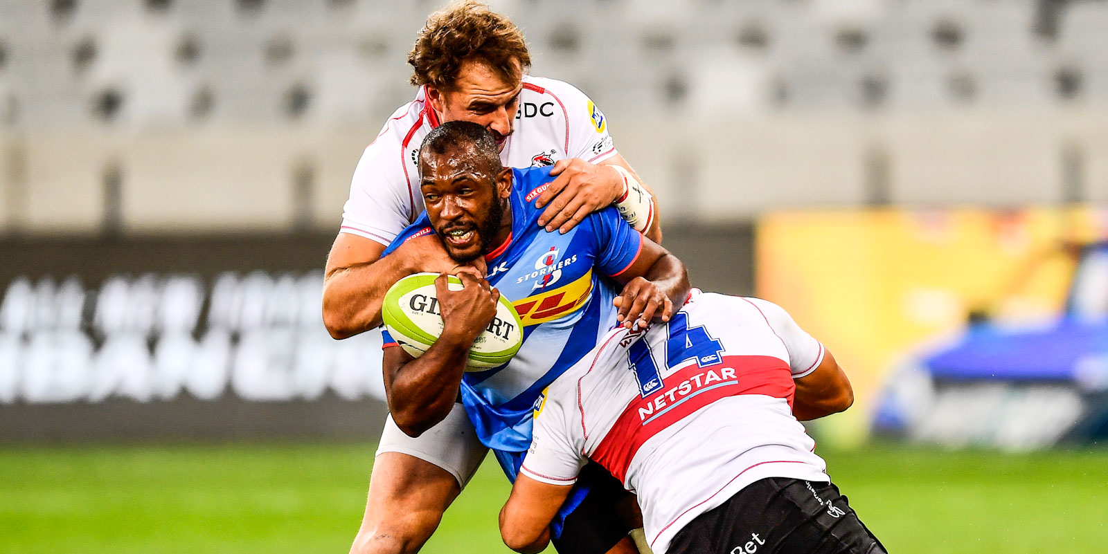 No room to move for DHL Stormers wing Sergeal Petersen.