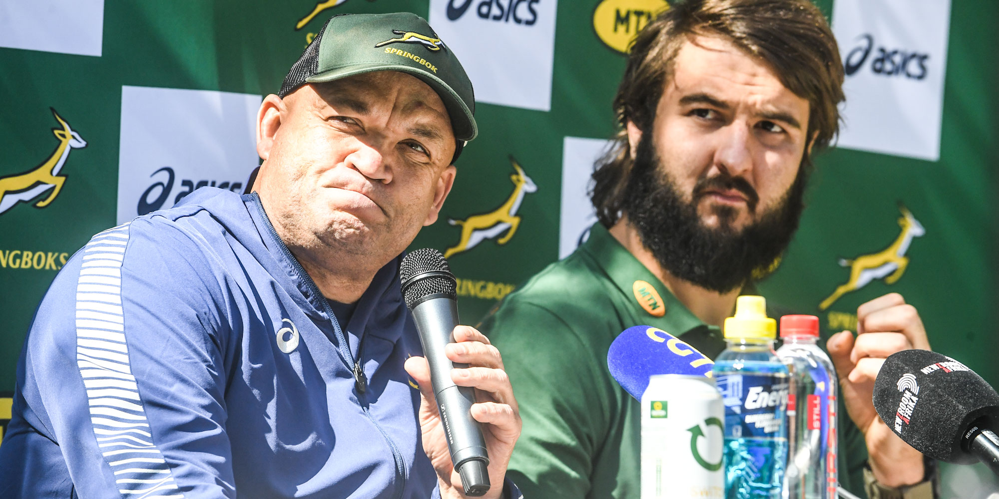 Deon Davids and Lood de Jager faced the media in Johannesburg on Monday.