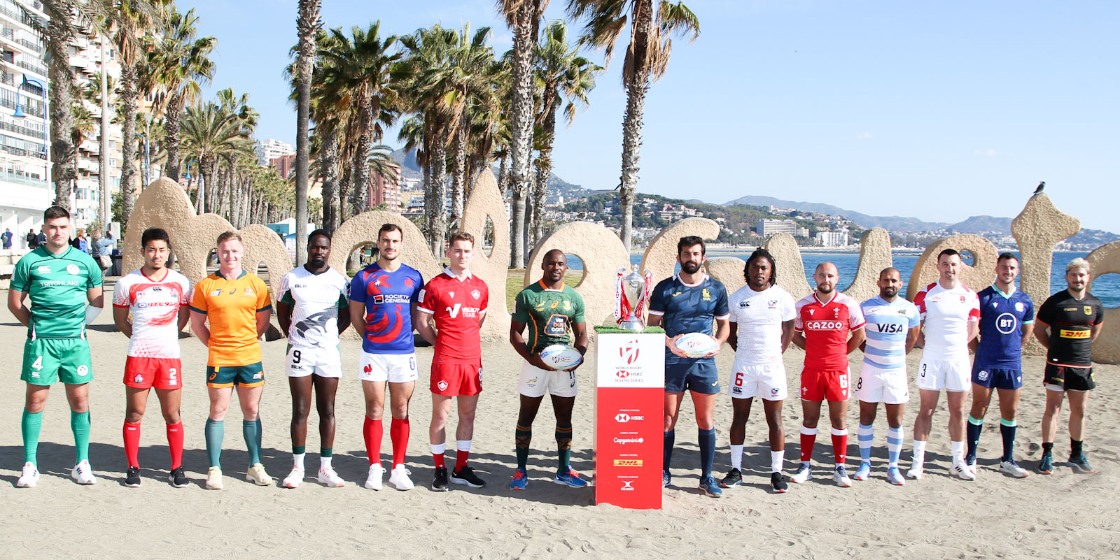 The official captains photo in Malaga.