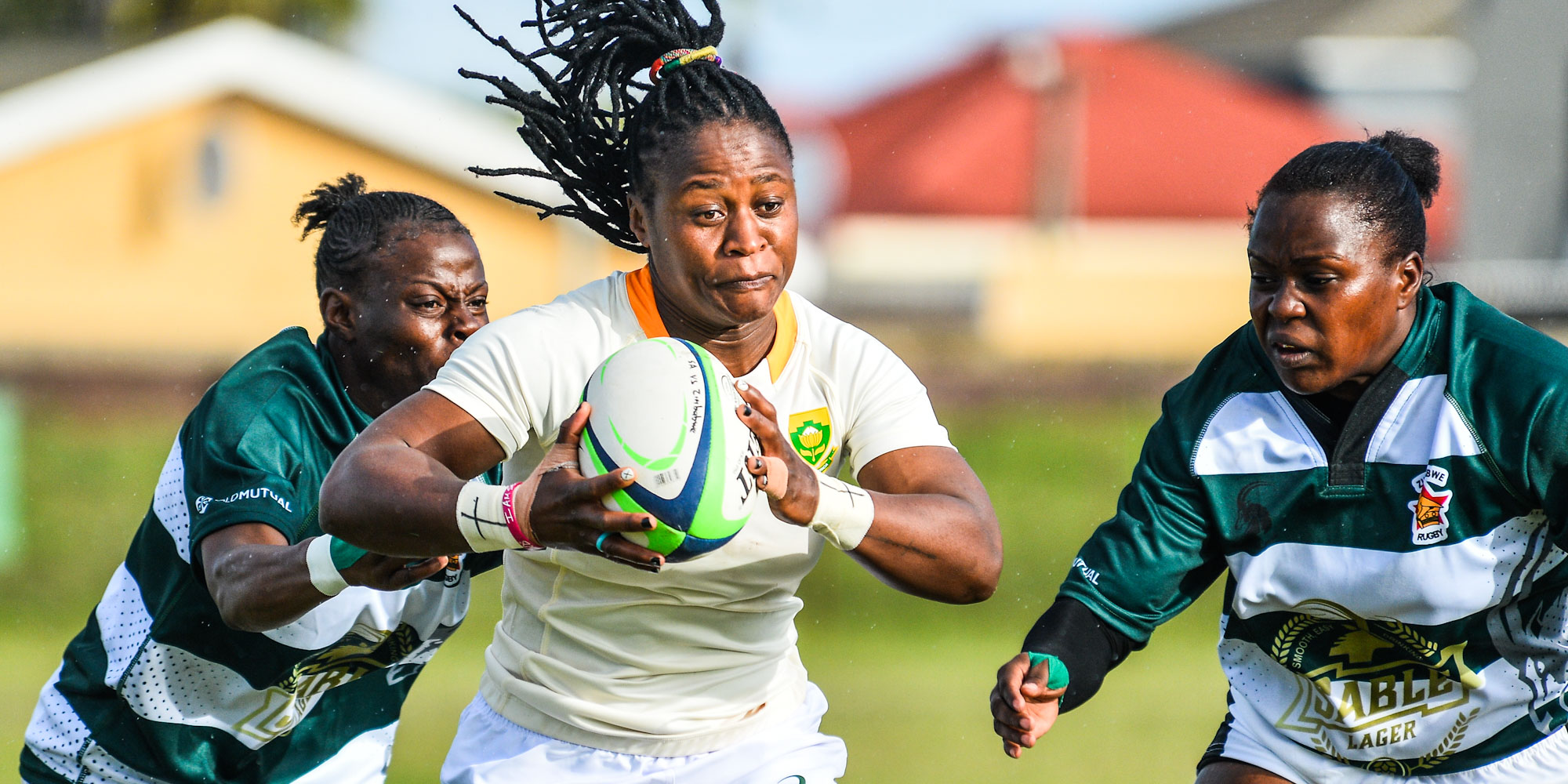 Zintle Mpupha scored twice against Zimbabwe.