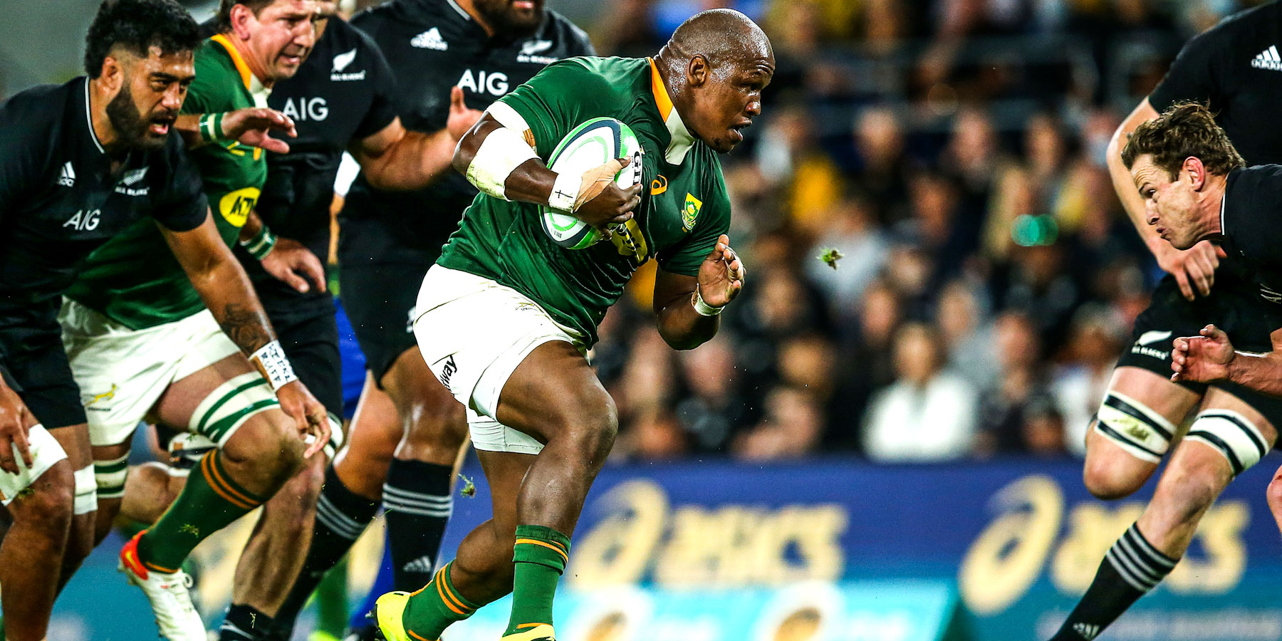 Bongi Mbonambi will earn his 50th Test cap for South Africa at DHL Stadium this weekend.