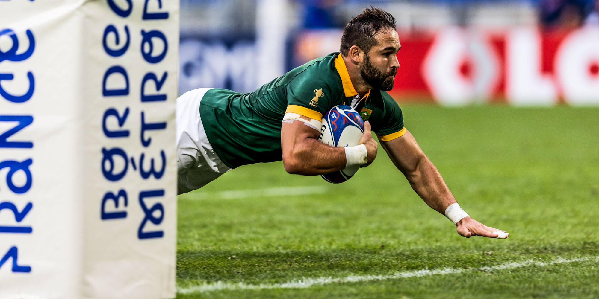Cobus Reinach scored his second RWC hat-trick for the Boks.