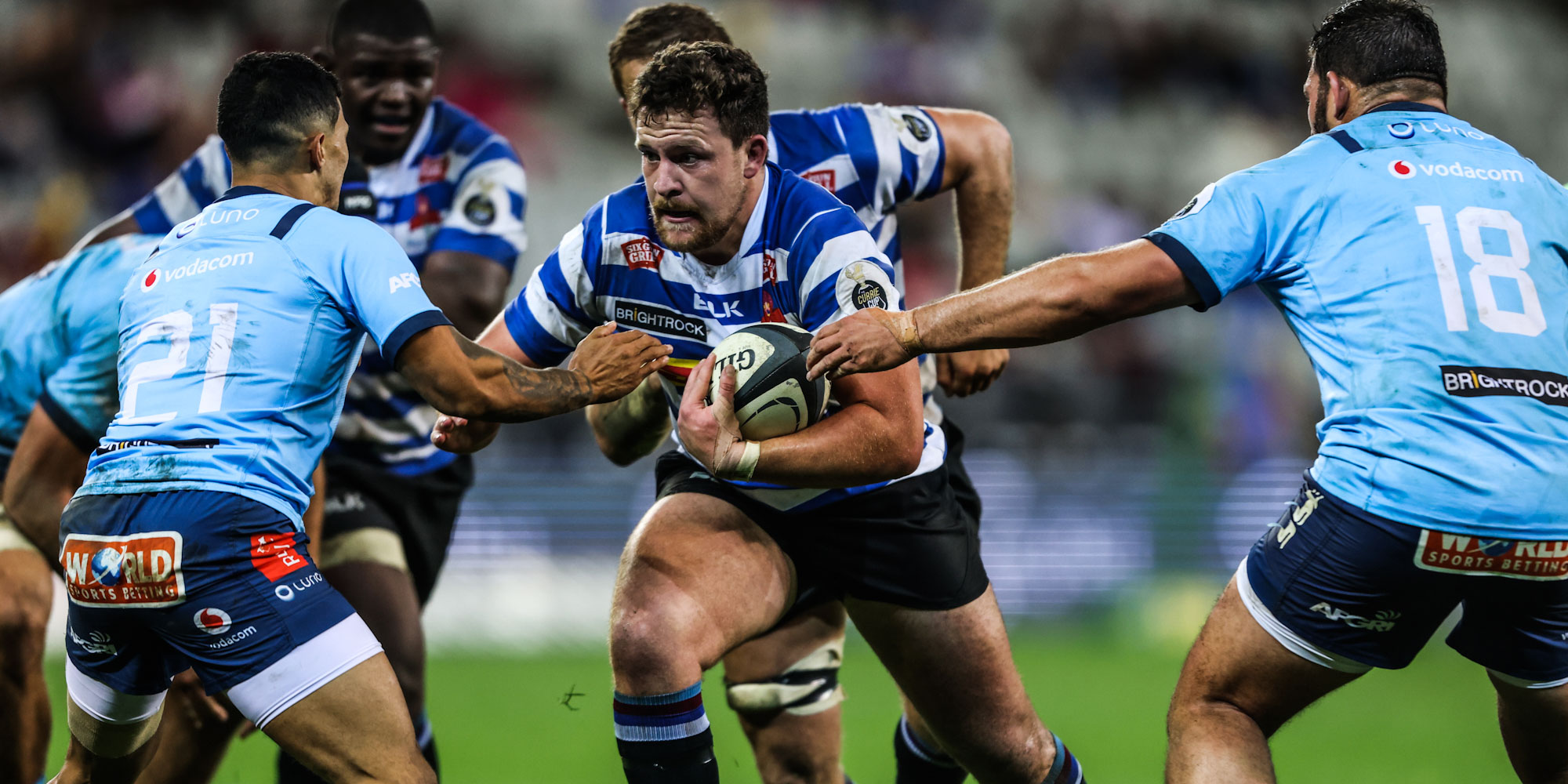 Andre-Hugo Venter on the charge for DHL WP.
