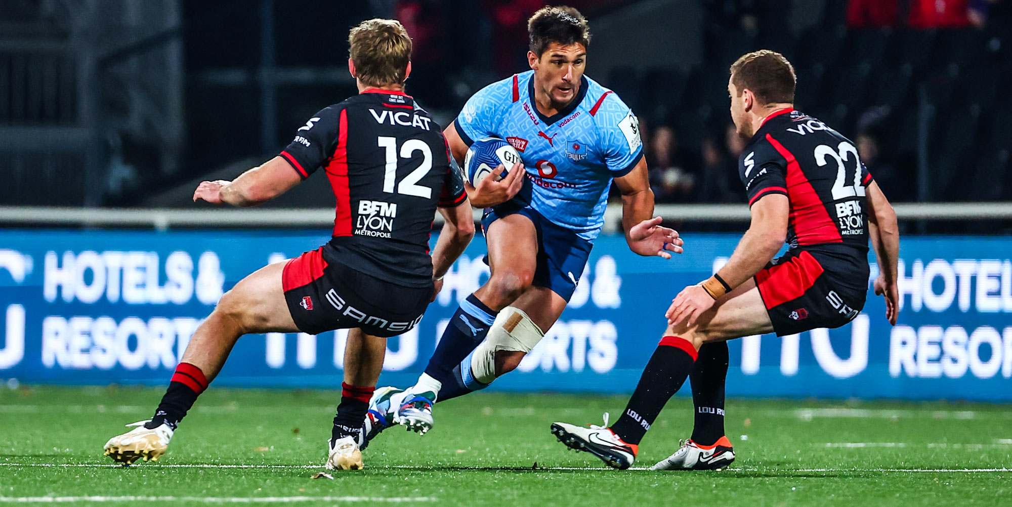 Harold Vorster in action for the Vodacom Bulls against Lyon earlier in the season.