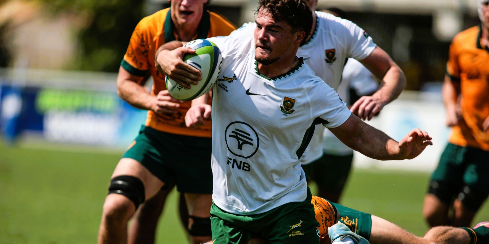 Albie Bester on the attack.