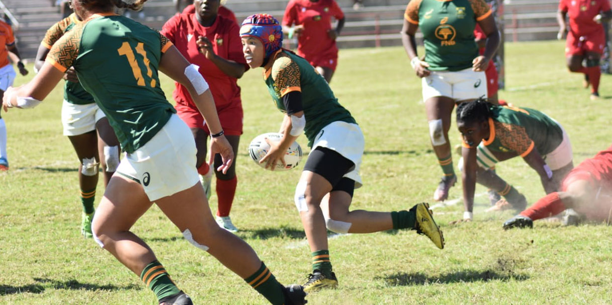 Byrhandre Dolf on the attack against Cameroon.