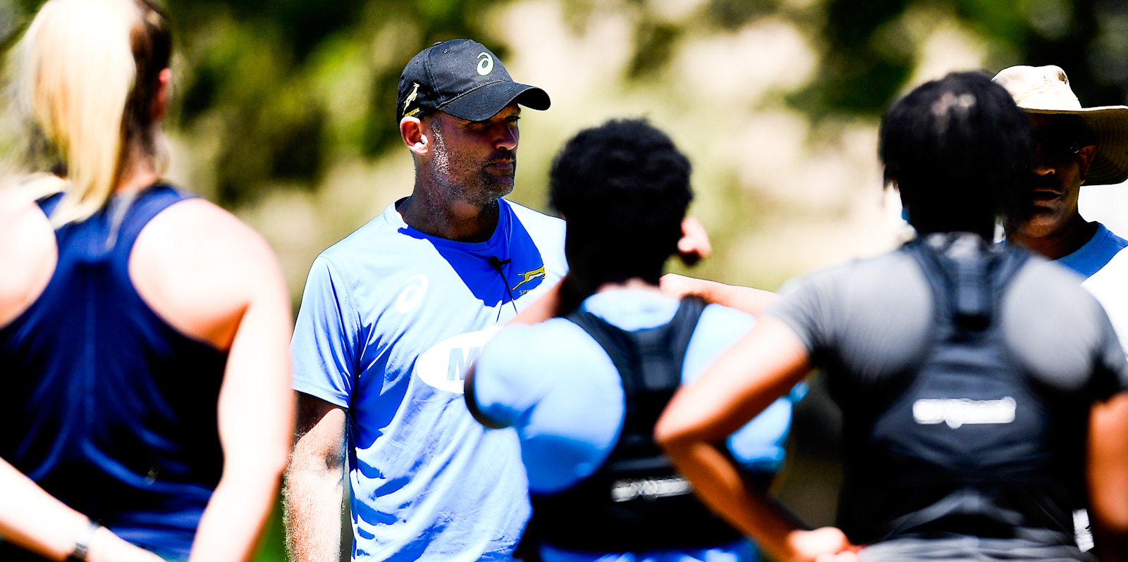 Springbok coach Jacques Nienaber at Springbok Women's training in Stellenbosch