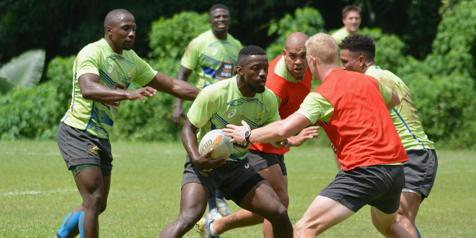 Blitzboks training session in Singapore.